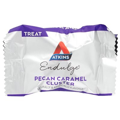 Atkins, Endulge, Karamell-Pekannuss-Cluster, 10 Packungen, je 0,49 oz (14 g)