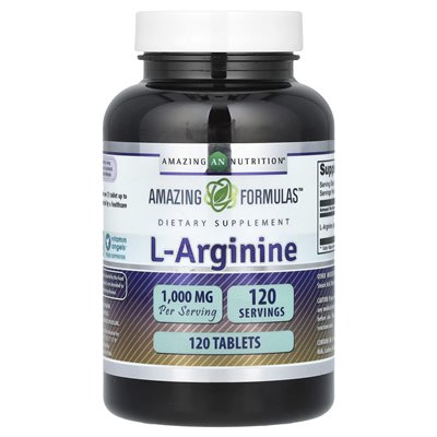 Niesamowite odżywianie, L-arginina, 1000 mg, 120 tabletek