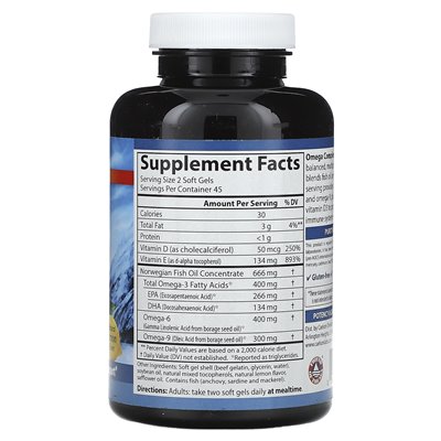 Carlson, Omega Complete Gems, Omega 3-6-9, natürliche Zitrone, 90 Weichkapseln