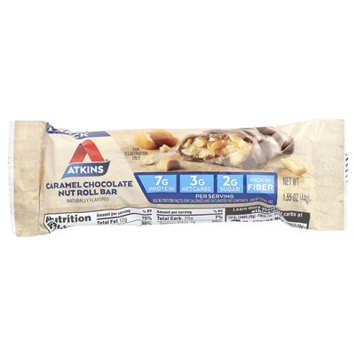 Atkins, snack, caramel chocolate cap, 8 bars, 1.55 oz (44 g)