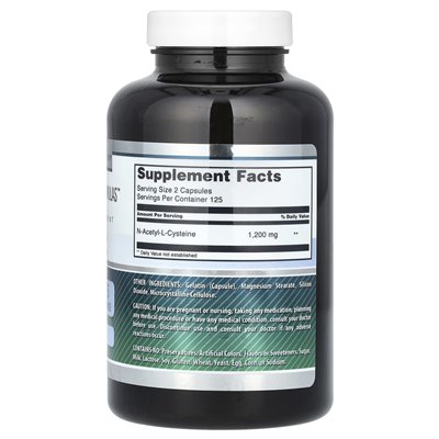 Amazing Nutrition, NAC, 1200 mg, 250 Kapseln (600 mg pro Kapsel)
