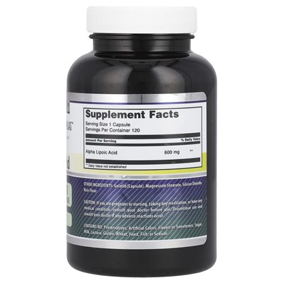 Amazing Nutrition, Alpha Lipoic Acid, 600mg, 120 Capsules