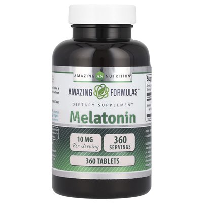 Niesamowite odżywianie, melatonina, 10 mg, 360 tabletek Niesamowite odżywianie, melatonina, 10 mg, 360 tabletek