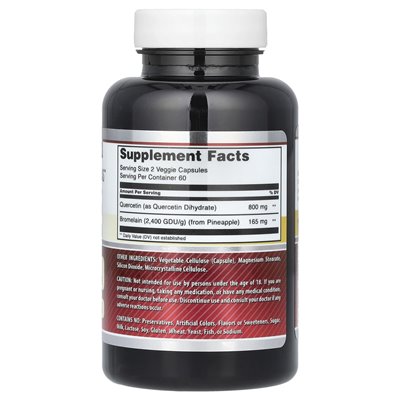Amazing Nutrition, Quercetin Bromelain, 965 mg, 120 Gemüsekapseln (482 mg pro Kapsel)