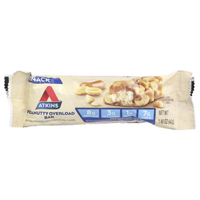 Atkins, Snack, Nussriegel, 5 Riegel, 1,48 oz (42 g)
