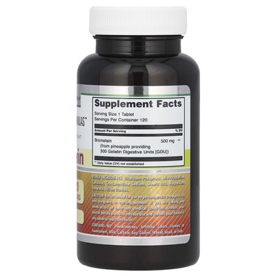 Amazing Nutrition, Bromelain, 500mg, 120 Tablets