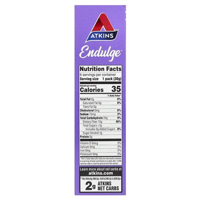 Atkins, Endulge ™, gumowate niedźwiedzie, 6 opakowań, 1,06 uncji (30 g) Atkins, Endulge ™, gumowate niedźwiedzie, 6 opakowań, 1,06 uncji (30 g)