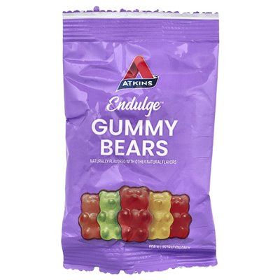 Atkins, Endulge ™, gumowate niedźwiedzie, 6 opakowań, 1,06 uncji (30 g) Atkins, Endulge ™, gumowate niedźwiedzie, 6 opakowań, 1,06 uncji (30 g)