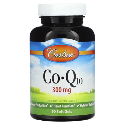 Carlson, COQ10, 300 mg, 90 miękkich żeli