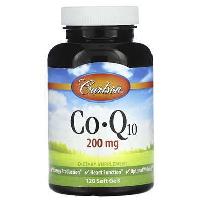 Carlson, CO-Q10, 200 mg, 120 miękkich żeli