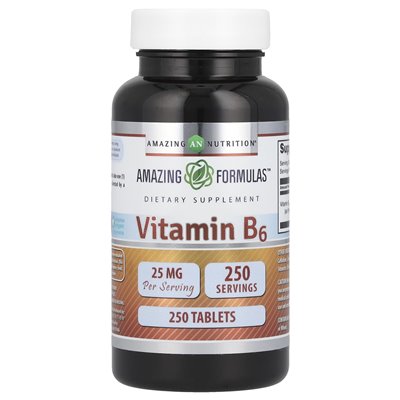 Amazing Nutrition, Vitamin B6, 25 mg, 250 Tabletten