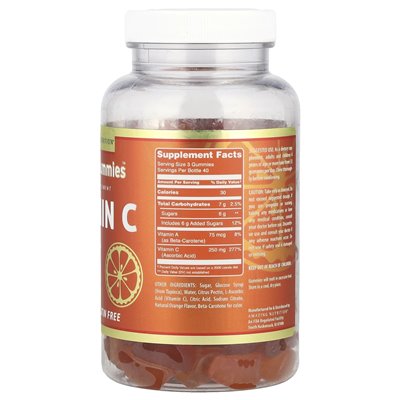 Amazing Nutrition, Amazing Gummies™, Vitamin C, Orange, 120 Gummis
