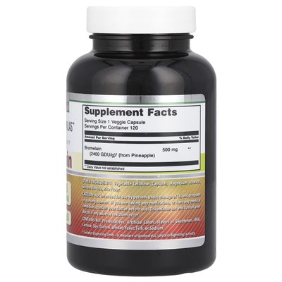Amazing Nutrition, Bromelain, 500 mg, 120 vegetarische Kapseln