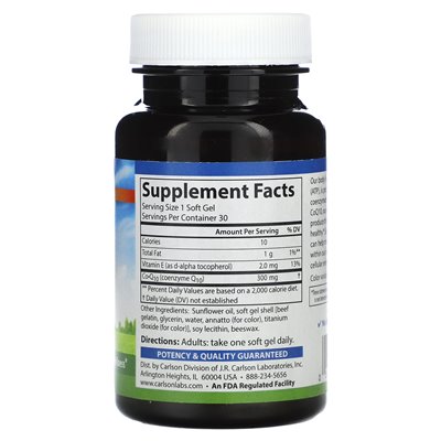 Carlson, CO-Q10, 300 mg, 30 Kapseln