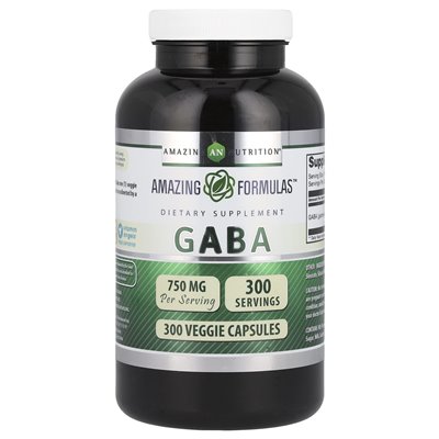 Amazing Nutrition, GABA, 750mg, 300 Vegetarian Capsules