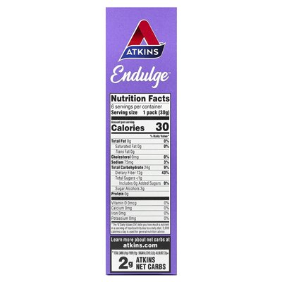 Atkins, Endulge™, Gummibärchen, sauer, 6 Packungen, 1,06 oz (30 g)