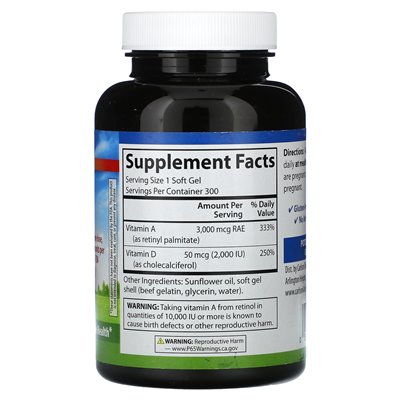 Carlson, A&D-Vitamine, 300 Weichkapseln