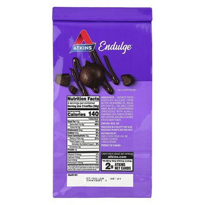 Atkins, Endulge™, Trüffel, dunkle Schokolade, 12 Stück, 0,35 Unzen (10 G)