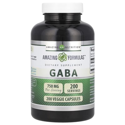 Amazing Nutrition, GABA, 750mg, 200 Vegetarian Capsules