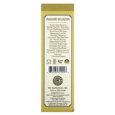 Badger Company, Ziołowy Olej do Włosów, Jojoba Rozmaryn i Tea Tree, 2 uncje fl (59.1 ml) Badger Company, Ziołowy Olej do Włosów, Jojoba Rozmaryn i Tea Tree, 2 uncje fl (59.1 ml)