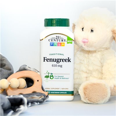 21st Century Traditional Fenugreek 610mg 100 Vegetarian Capsules