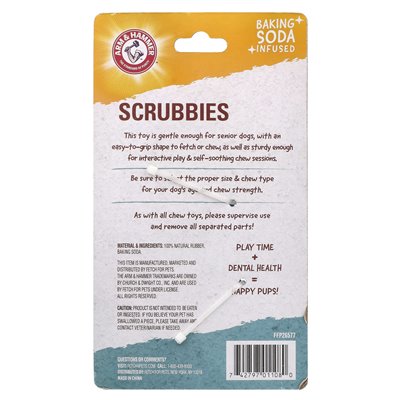Arm &amp Hammer, Scrubbies, Dental Toy for Senior Dogs, Boomerang, 1 zabawka