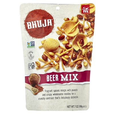 Bhuja, Beer Mix, 7 uncji (199 g) Bhuja, Beer Mix, 7 uncji (199 g)