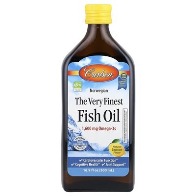 Carlson, Norwegian, best fish oil, natural lemon, 16.9 fl oz (500 ml)