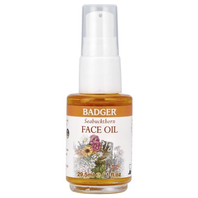Badger, Facial Care, Sebuckthorn Facial Oil, For Normal/Dry Skin, 1 fl oz (29.5 ml)