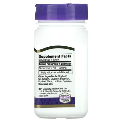 21st Century, płynny COQ-10, 200 mg, 90 Soft Release Softgels