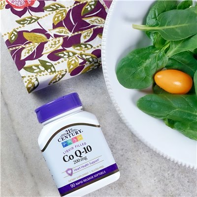 21st Century, płynny COQ-10, 200 mg, 90 Soft Release Softgels