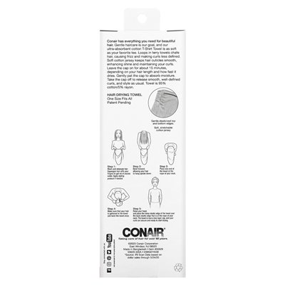 Conair, Twist & Wrap Botton Ręcznik, 1 ręcznik Conair, Twist & Wrap Botton Ręcznik, 1 ręcznik