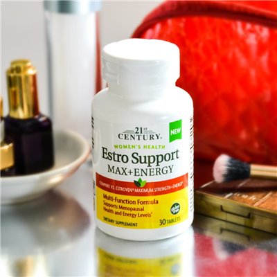 21st century, women's health, Estro Support Max + Energy, 30 tablets