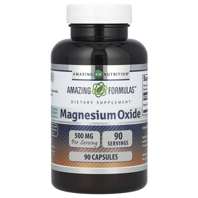 Niesamowite odżywianie, tlenek magnezu, 500 mg, 90 kapsułek Niesamowite odżywianie, tlenek magnezu, 500 mg, 90 kapsułek