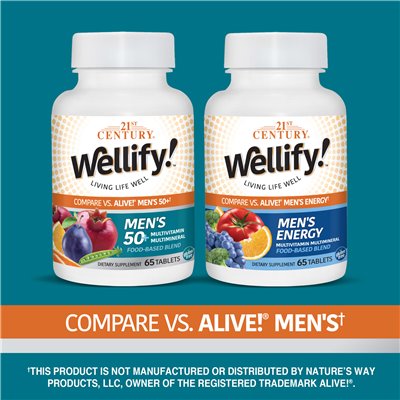 21st Century, Equify, Men's 50+ Multivitamin Multimineral, 65 tablets