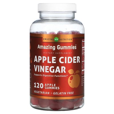 Amazing Nutrition, Amazing Gummies, Apfelessig, Apfel, 120 Gummies
