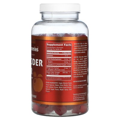 Amazing Nutrition, Amazing Gummies, Apfelessig, Apfel, 120 Gummies
