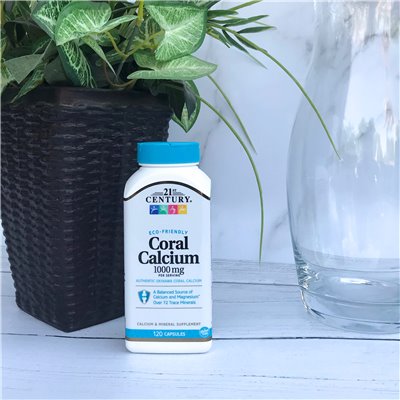 21st Century Coral Calcium 1000mg 120 Capsules (250mg per capsule)