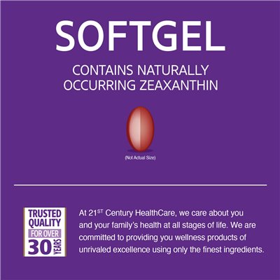 XXI wiek, lutein, 20 mg, 60 softgels