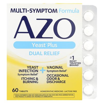Azo, yeast plus, 60 tablets