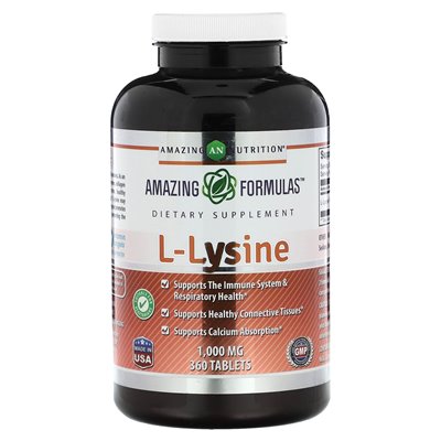Amazing Nutrition, L-Lysin, 1000 mg, 360 Tabletten