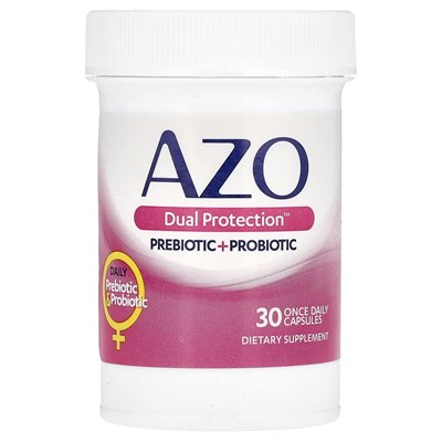 AZO, Doppelter Schutz, Harn- und Vaginalunterstützung, 30 Kapseln täglich