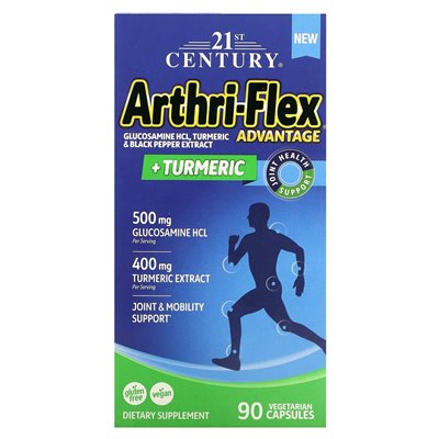 21st Century, Arthri-Flex Advantage + Turmeric, 90 Vegetarian Capsules