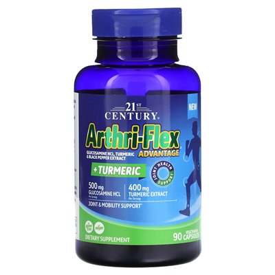 21st Century, Arthri-Flex Advantage + Turmeric, 90 Vegetarian Capsules