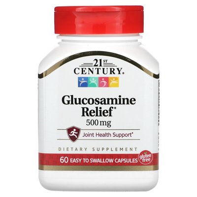 21st Century Glucosamine Relief 500mg 60 Easy To Swallow Capsules