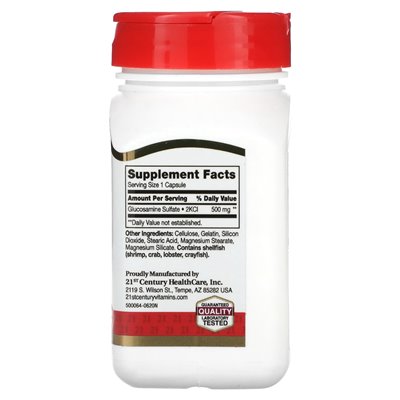 21st Century Glucosamine Relief 500mg 60 Easy To Swallow Capsules