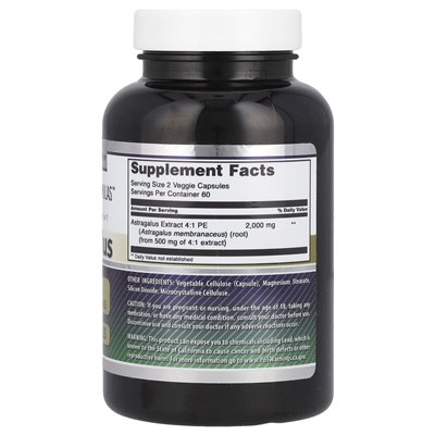 Niesamowite odżywianie, Astragalus, 2000 mg, 120 kapsułek wegetariańskich (1000 mg na kapsułkę)