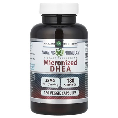 Amazing Nutrition, mikronisiertes DHEA, 25 mg, 180 vegetarische Kapseln