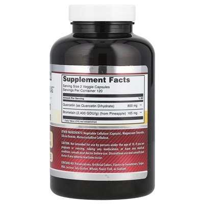 Amazing Nutrition, Quercetin Bromelain, 240 Gemüse