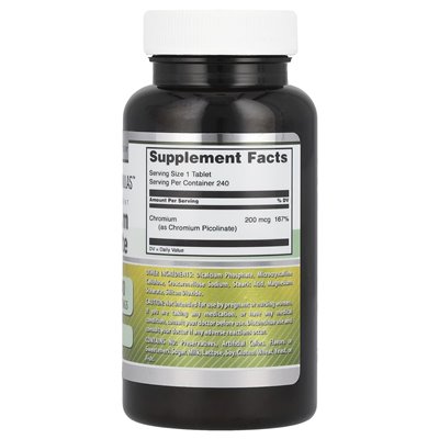 Amazing Nutrition, Chrompicolinat, 200 mcg, 240 Tabletten